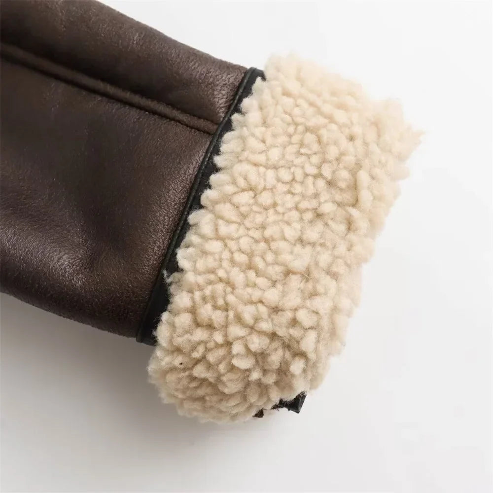 Fenella - Casual Women's Wear Flip Collar Fur
