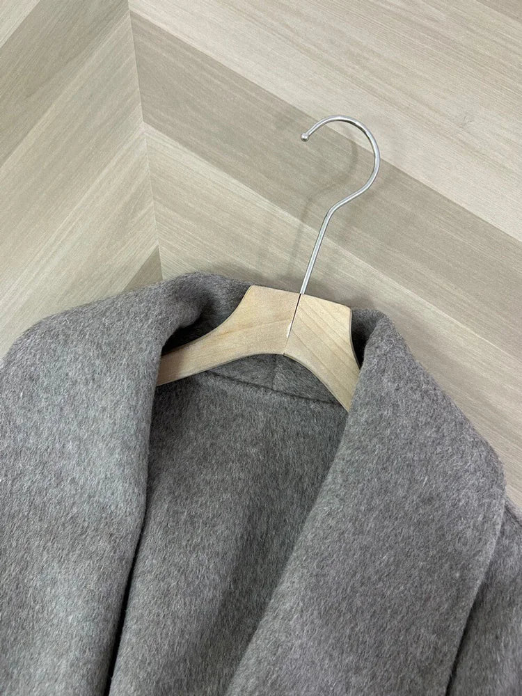 Eulalia - Tossy Fox Fur Wool Overcoat Women's Short Coat